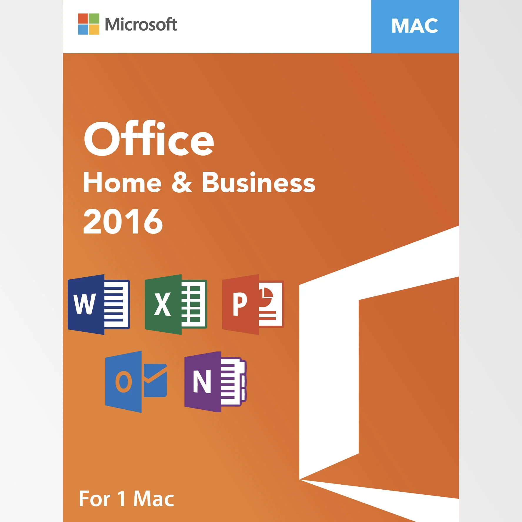 Microsoft Office 2016 Home and Business For Mac (Word, Excel, PowerPoint, Outlook)