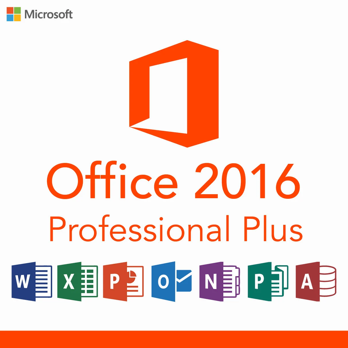 Microsoft Office 2016 Professional Plus – Lifetime License Key (1PC)