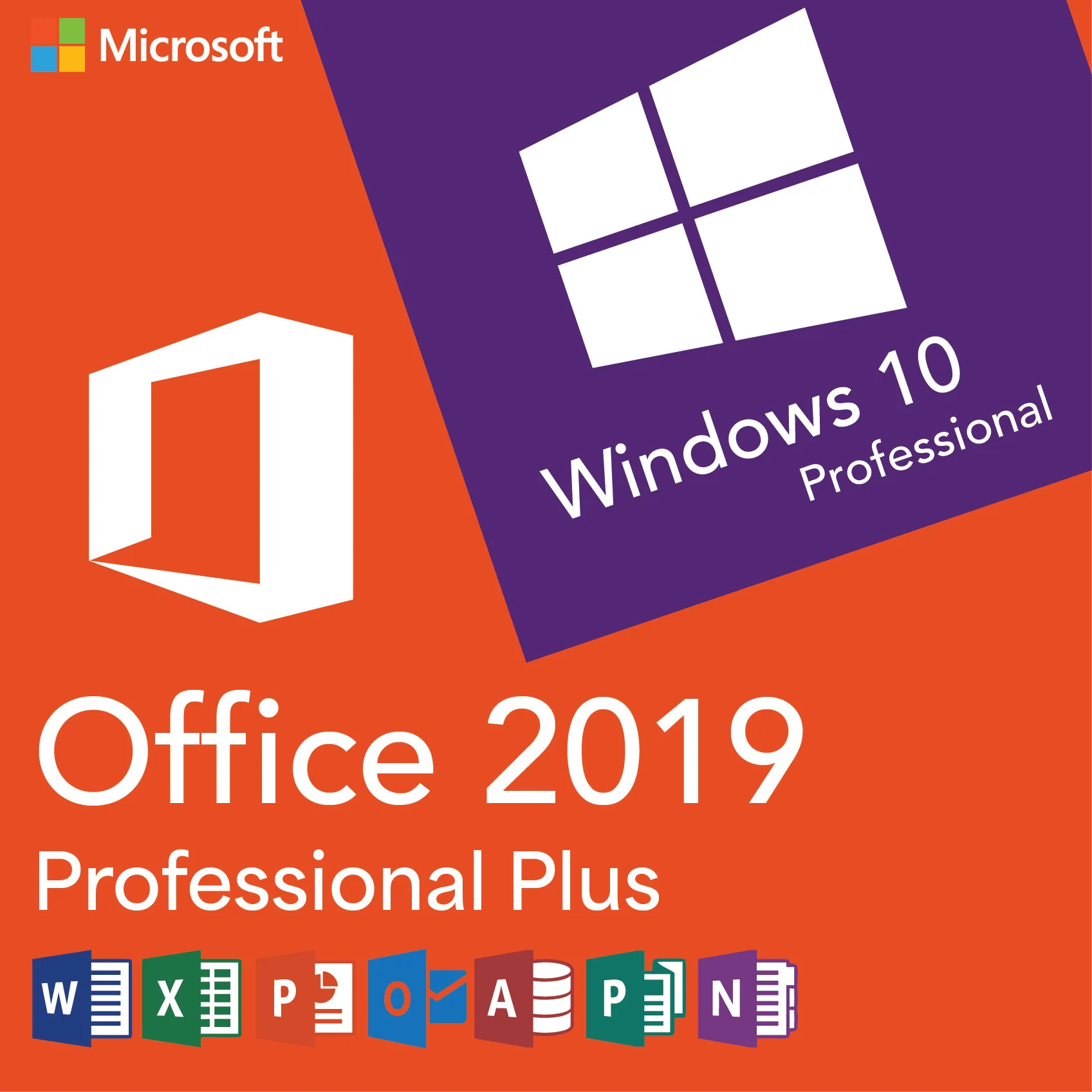 Microsoft Windows 10 Professional + Office 2019 Professional Plus – Bundle