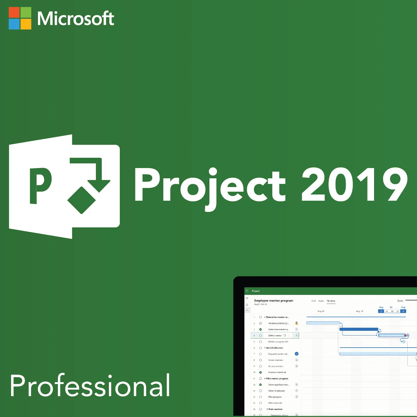 Microsoft Project 2019 Professional – License Key (1PC)