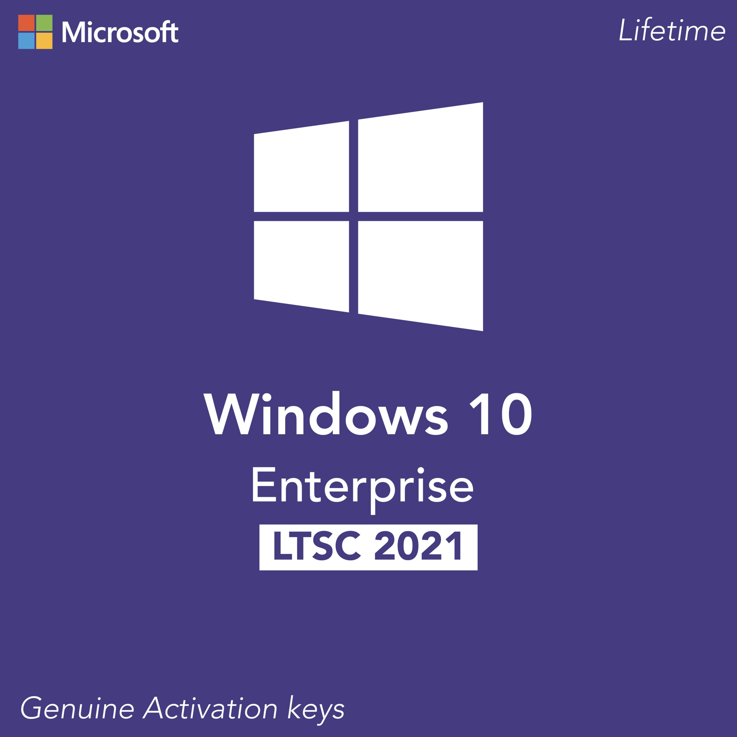 Microsoft Windows 10 Enterprise LTSC 2021 – License Key For 1PC