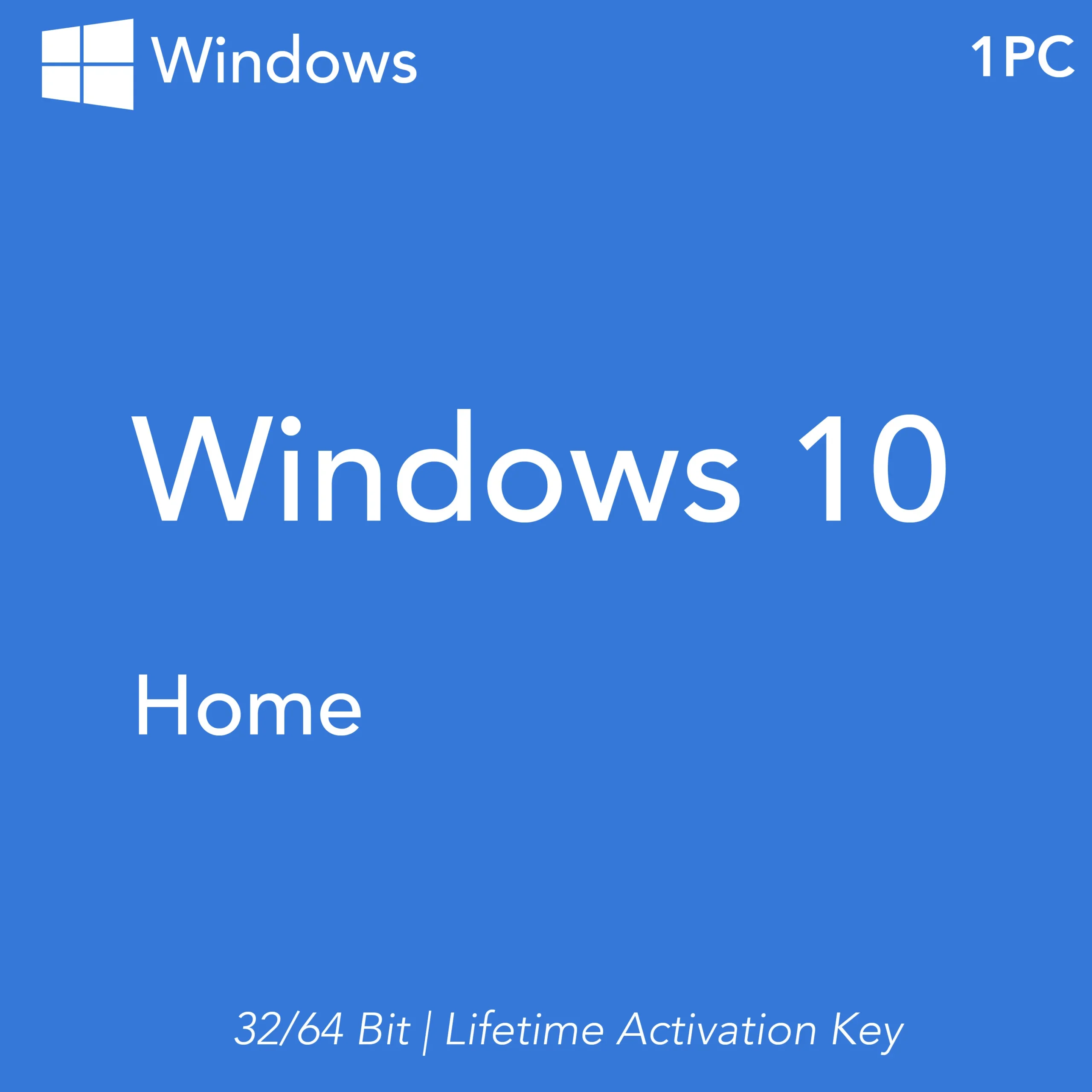 Microsoft Windows 10 Home Product key – 32/64 Bit Edition