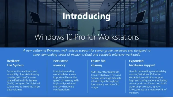 Microsoft Windows 10 Pro for Workstations – Lifetime License key